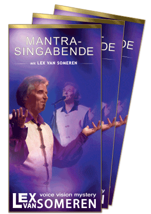 Mantra-Singabend-Flyer mit Lex van Someren