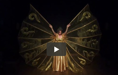 Whirling prayer in Gold Iris van der Sar with music Buddha Lex van Someren