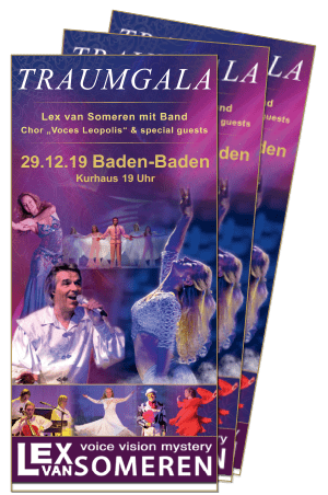 Traumgala Flyer, Konzert mit Lex van Someren, 29.12. Baden-Baden