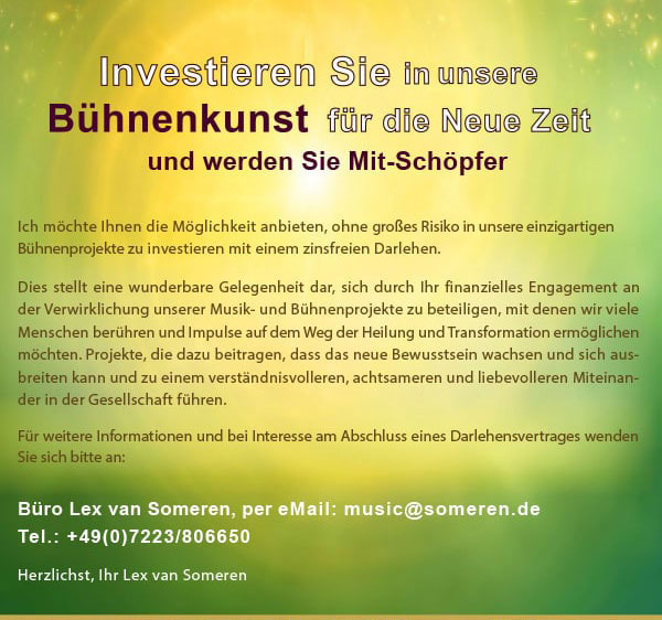 Information - Investieren in die Bühnenkunst von Lex van Someren