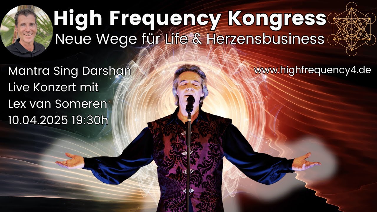 LIVESTREAM  DARSHAN-KONZERT mit LEX VAN SOMEREN  10. APRIL 2025 -- 19.30 Uhr MESZ / 7.30 pm CEST