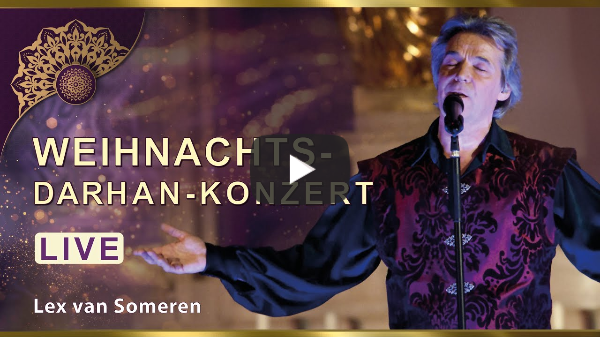 LIVE WEIHNACHTS-DARSHAN-KONZERT mit Lex van Someren 26. DEZEMBER 2024 - 20.30 Uhr MEZ / 8.30 pm CET