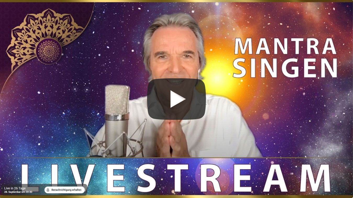 LIVESTREAM MANTRA-SING-DARSHAN mit LEX VAN SOMEREN  28. Sept. 2026  -  20.30 Uhr MESZ / 8.30 pm CEST